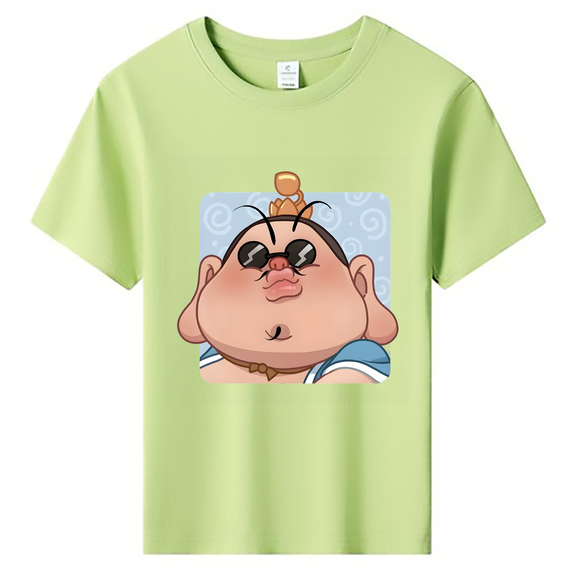 （画像用） Ne Zha 2 ナタ 魔童の大暴れ 綿100％キッズTシャツ（フロントプリント）